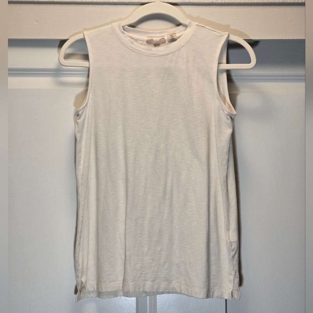 Christian Siriano Classic White Tank Size S